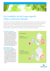 Ein Gendefekt, der die Lunge angreift: Alpha-1-Antitrypsin