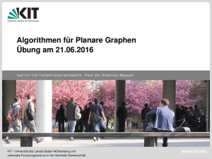 Algorithmen für Planare Graphen - ITI Wagner