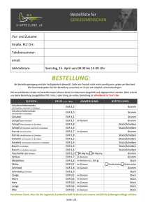 BESTELLUNG: - bioFREILAND