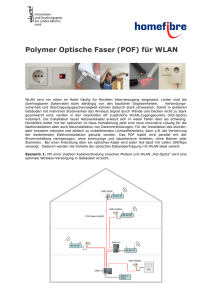 Polymer Optische Fasern (POF) und WLAN