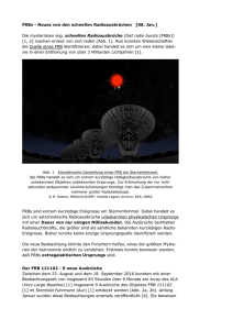 neues von den schnellen FRBs - jan 2017