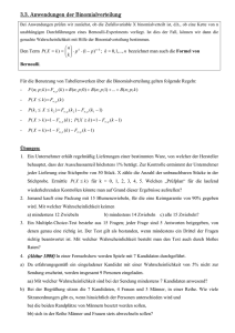 12 2 3 3 Anwendungen der Binomialverteilung mit Lösungen