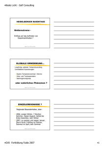 Auftreten von Rasenkrankheiten