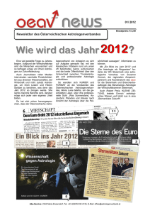 Newsletter Nr. 01 2012 - Österreichischer Astrologenverband