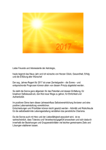 Jahresvorschau 2017 - Heilpraxis Anke Glossner, Hamburg