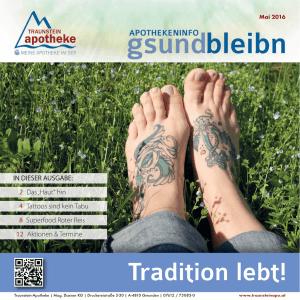 Tradition lebt! - Traunstein Apotheke