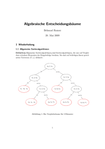 Algebraische Entscheidungsbäume