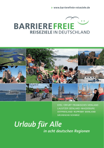 Barrierefreie Reiseziele in Deutschland