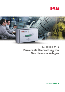 FAG DTECT X1 s Permanente Überwachung von Maschinen und