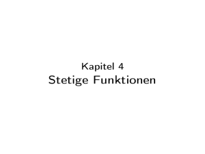 Stetige Funktionen