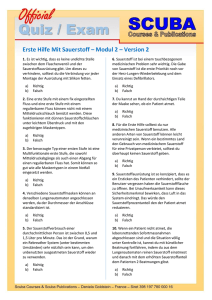 Erste Hilfe Mit Sauerstoff – Modul 2 – Version 2