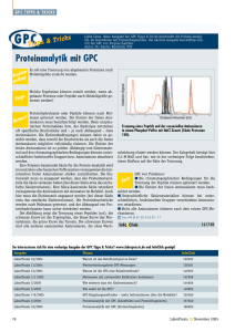 Proteinanalytik mit GPC