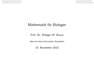 Diskrete Zufallsvariable - Mathematik