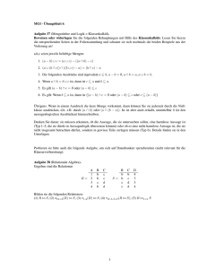 MGI - Übungsblatt 6. Aufgabe 37 (Mengenlehre und Logik