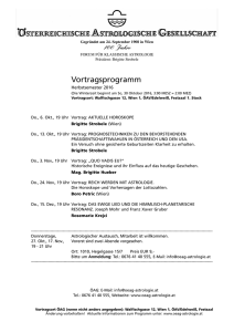 Vortragsprogramm - Österreichisch Astrologische Gesellschaft