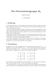 Permutationsgruppe - Institut für Theoretische Physik