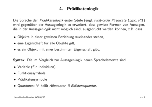 4. Prädikatenlogik