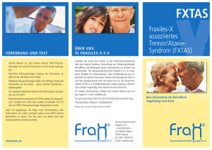 Fraxiles-X assoziiertes Tremor/Ataxie- Syndrom