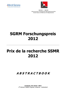 Abstractbook 2012 - Schweizerische Gesellschaft für
