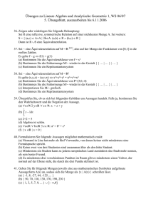 Übungen zu Lineare Algebra und Analytische - RISC-Linz