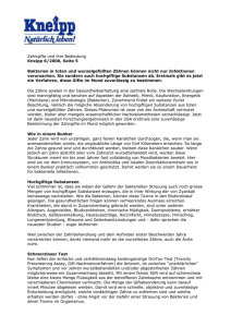 Zahngifte und ihre Bedeutung Kneipp 6/2000, Seite 5
