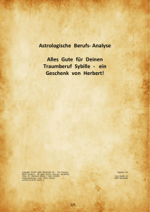 Astrologische Berufs-Analyse Alles Gute für Deinen Traumberuf