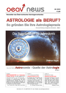 oeav news 03-2015 - Österreichischer Astrologenverband