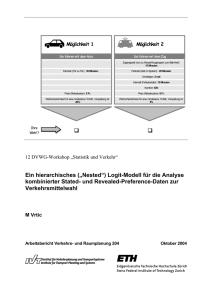 Ein hierarchisches („Nested“) Logit