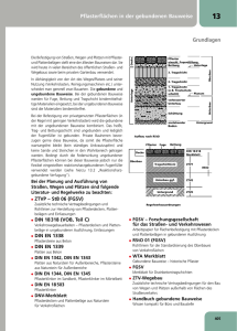 Pflasterflächen in der gebundenen Bauweise Grundlagen
