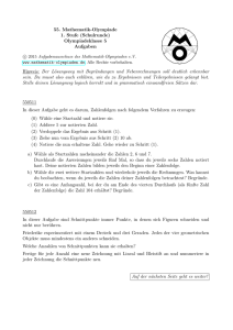 55. Mathematik-Olympiade 1. Stufe - Fritz-Winter