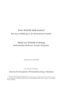 Kann Statistik Spaß machen? - Euer Bild auf HR