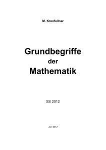 Grundbegriffe Mathematik