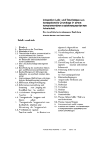 Integrative Leib- und Tanztherapie als konzeptionelle Grundlage in