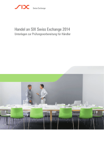 Handel an SIX Swiss Exchange 2014