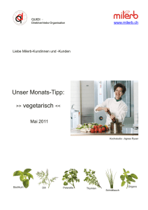 Unser Monats-Tipp: >> vegetarisch