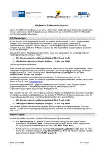 IHK-Service „Elektronische Signatur“ IHK - IHK Reutlingen