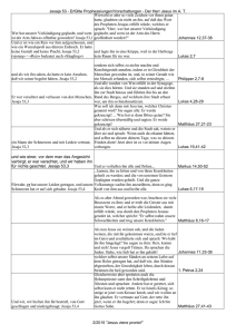 Jesaja 53 - Erfüllte Prophezeiungen/Vorschattungen