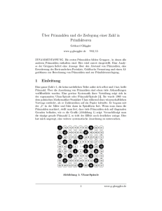 1 Einleitung - Primes and an Algorithm for Prime Factorization