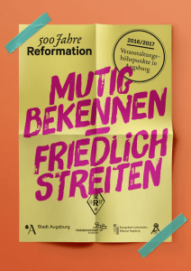 Mutig bekennen - friedlich streiten