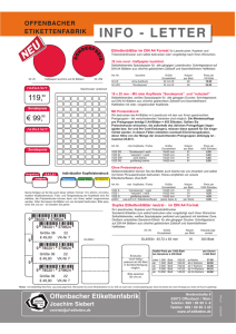 info - letter - Offenbacher Etikettenfabrik