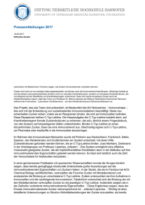 Pressemitteilungen 2017 - Stiftung Tierärztliche Hochschule Hannover