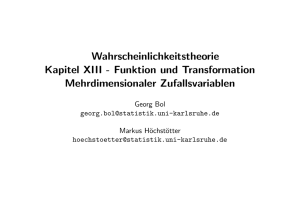 Funktion und Transformation Mehrdimensionaler Zufallsvariablen