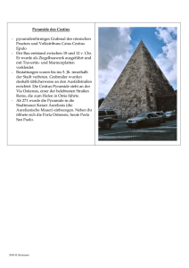 Pyramide des Cestius - pyramidenförmiges Grabmal des römischen
