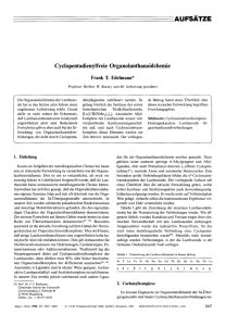 Cyclopentadienylfreie Organolanthanoidchemie