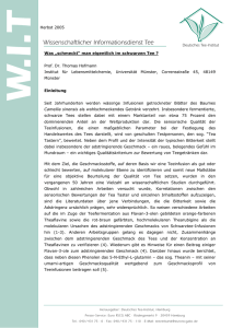 Wissenschaftlicher Informationsdienst Tee