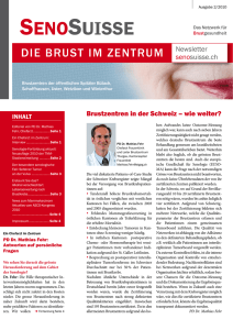Newsletter SenoSuisse, Ausgabe 2/2010