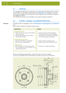 Arbeitsblätter Bemassung