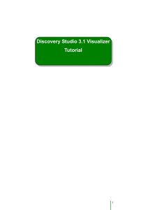Discovery Studio 3.1 Visualizer Tutorial