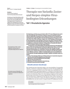 Therapie von Varizella-Zoster- und Herpes-simplex