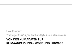 von den klimadaten zur klimaanpassung – wege und